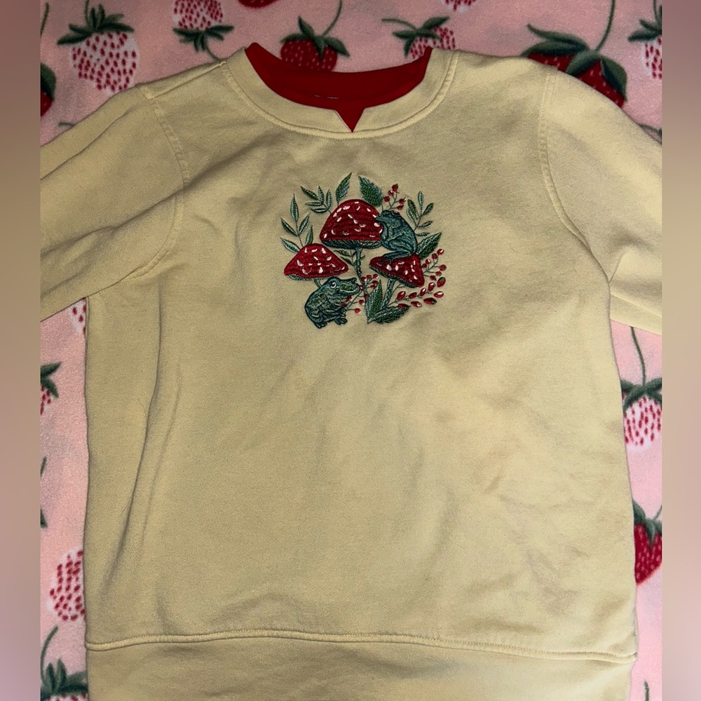 Yellow Frog Sweater/ Small